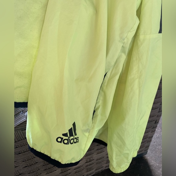 Adidas Men’s Marathon Translucent Running Jacket (L) Neon Green Color - Picture 2 of 7